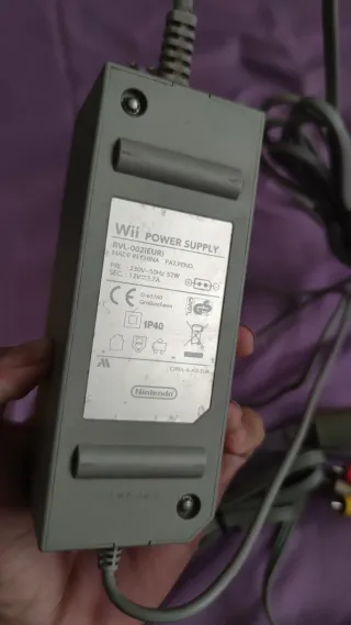 Cargador + Cable Nintendo Wii