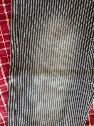 Pantalón recto rayas grises Talla S