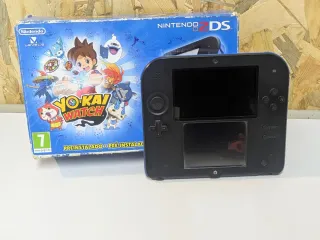 Nintendo 2DS Negra + caja + Super Mario Bros 2