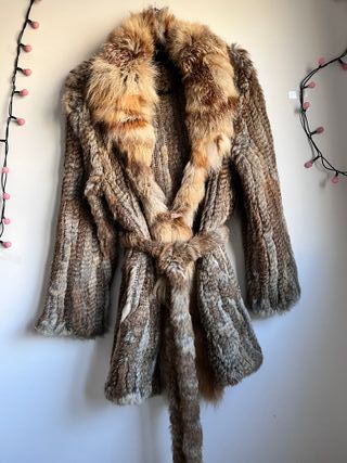 Abrigo de piel natural