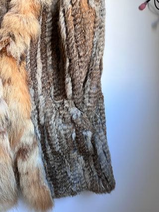 Abrigo de piel natural