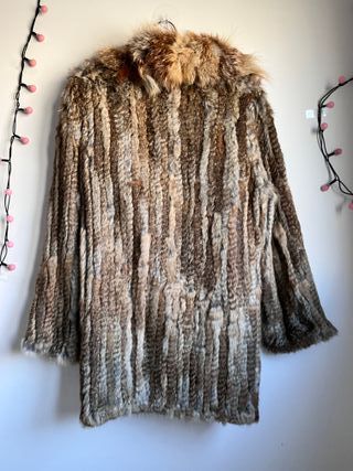 Abrigo de piel natural