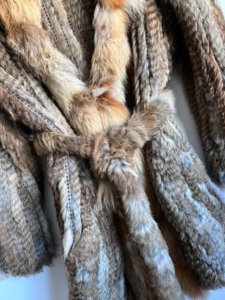 Abrigo de piel natural