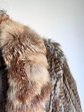 Abrigo de piel natural