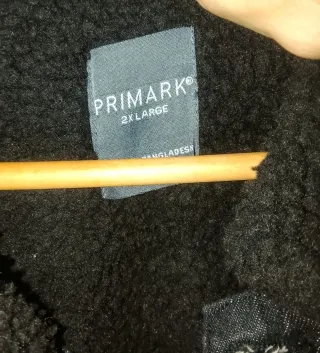Cazadora vaquera Primark borrego XXL