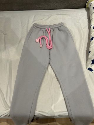 Sudadera Syna World Gris y Rosa Talla S