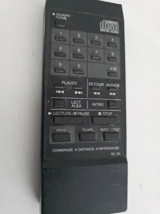 Mando Aiwa RC-36 Reproductor CD Vintage