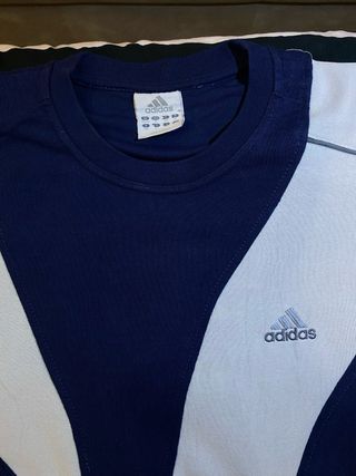 Felpa Adidas Y2K Design Onde Blu/Bianca M