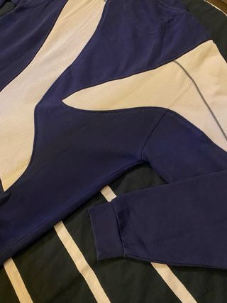 Felpa Adidas Y2K Design Onde Blu/Bianca M