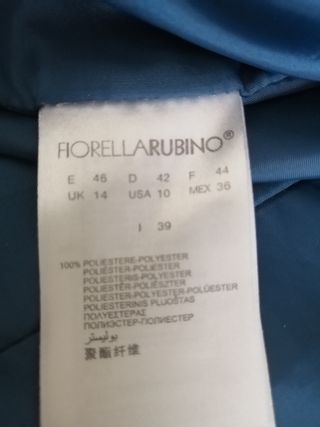 Piumino Fiorella Rubino blu