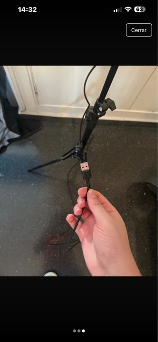 Aro de luz con trípode