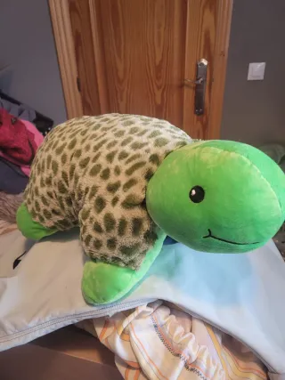 Peluche Almohada Tortuga Verde y gusiluz