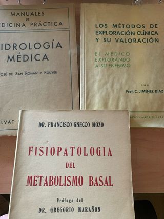 Libros medicos.años 40/50