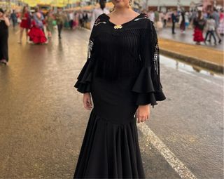 Traje de flamenca negro