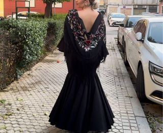Traje de flamenca negro