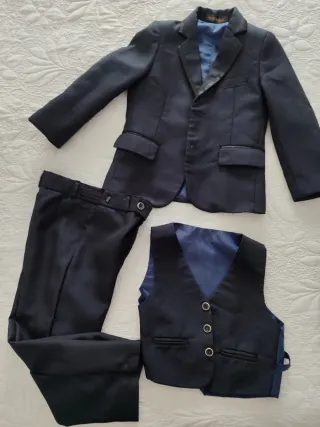 Traje de niño 4 años chaqueta chaleco pantalón