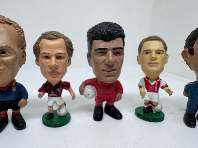 8 Mini Figuras Jugadores Fútbol Años 90