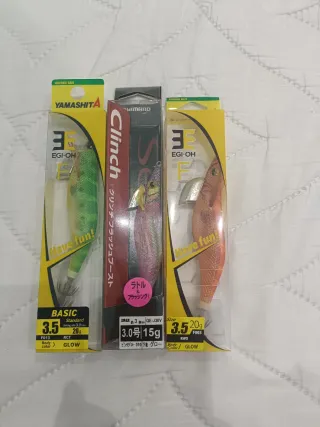 Lotes de señuelos de pesca EGI-OH