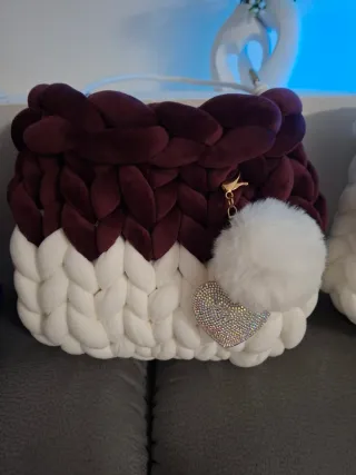 Borsa fatta a mano con farfalla