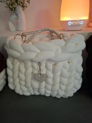 Borsa fatta a mano con farfalla