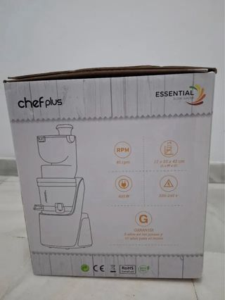 Exprimidor Chef Plus Essential Slow Juicer