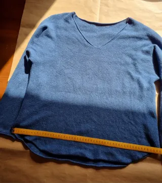 Maglione soffice taglia unica blu