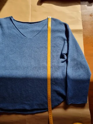 Maglione soffice taglia unica blu