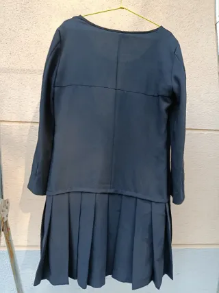 Vestido Zara manga larga negro talla M