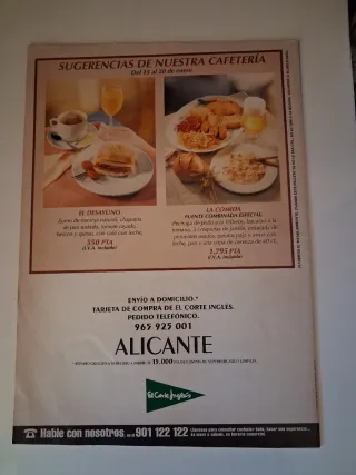 CATÁLOGO DEL CORTE INGLES DE 1999..