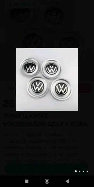 Tapas llantas Volkswagen Golf 4 25 Aniversario