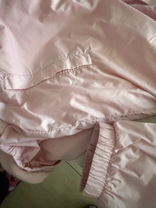 Chaqueta Benetton niña entretiempo rosa