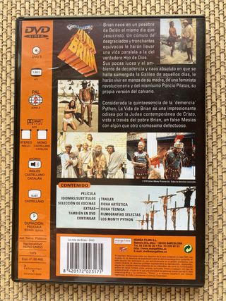 La Vida de Brian. Pelicula DVD Monty Python