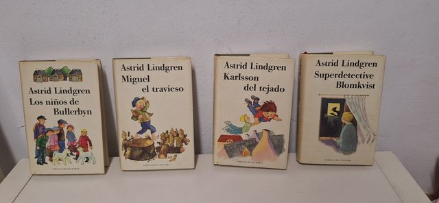 Lote de 4 libros Astrid Lindgren