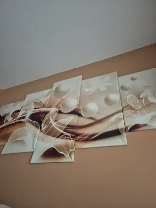 Cuadro Decorativo Abstracto Flores