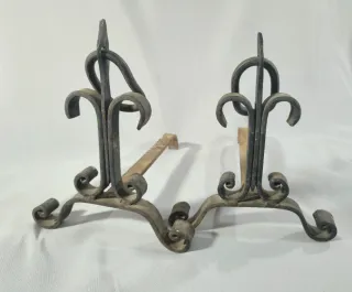 Pareja de morillos antiguos de cocina.