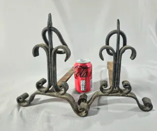 Pareja de morillos antiguos de cocina.