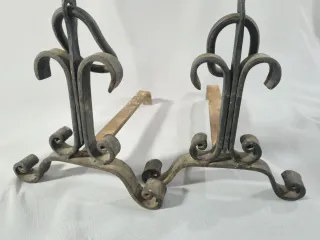 Pareja de morillos antiguos de cocina.