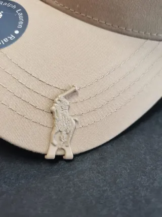 Gorra Ralph Lauren Beige tostado. Talla única.