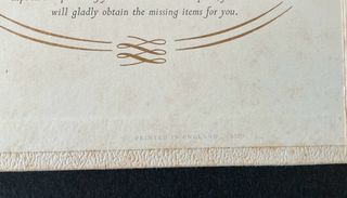 Menù R.M.S. Queen Elizabeth anni '60