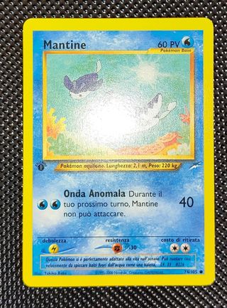 Pokémon - Mantine 74/105 Neo Destiny ITA 1° edizio