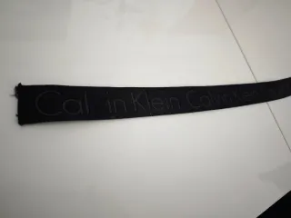 Cinturón Calvin Klein Negro sin Hebilla