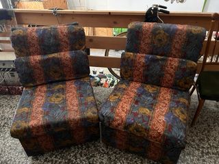2 Sillones individuales de tela