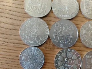 Lotto 15monete scellini Austria