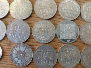 Lotto 15monete scellini Austria