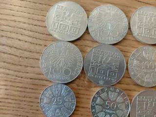 Lotto 15monete scellini Austria