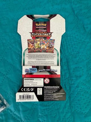 Sobres Pokémon Paradox Rift y Llamas Obsidianas y