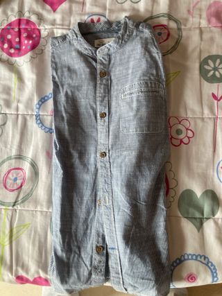 Camisa niño rayas 100% algodón T-9/10 años