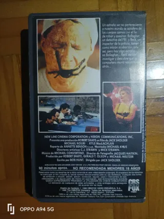 Película VHS Hidden (Oculto) Español