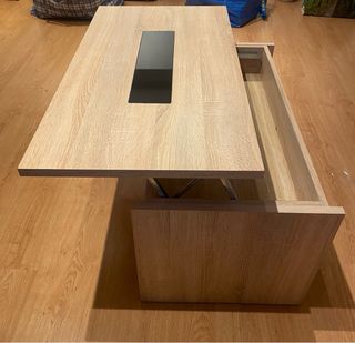 Mesa de centro abatible madera