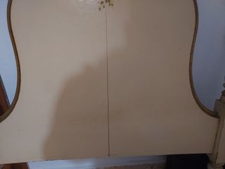 Pareja Cabeceros Vintage Madera Maciza Policromada